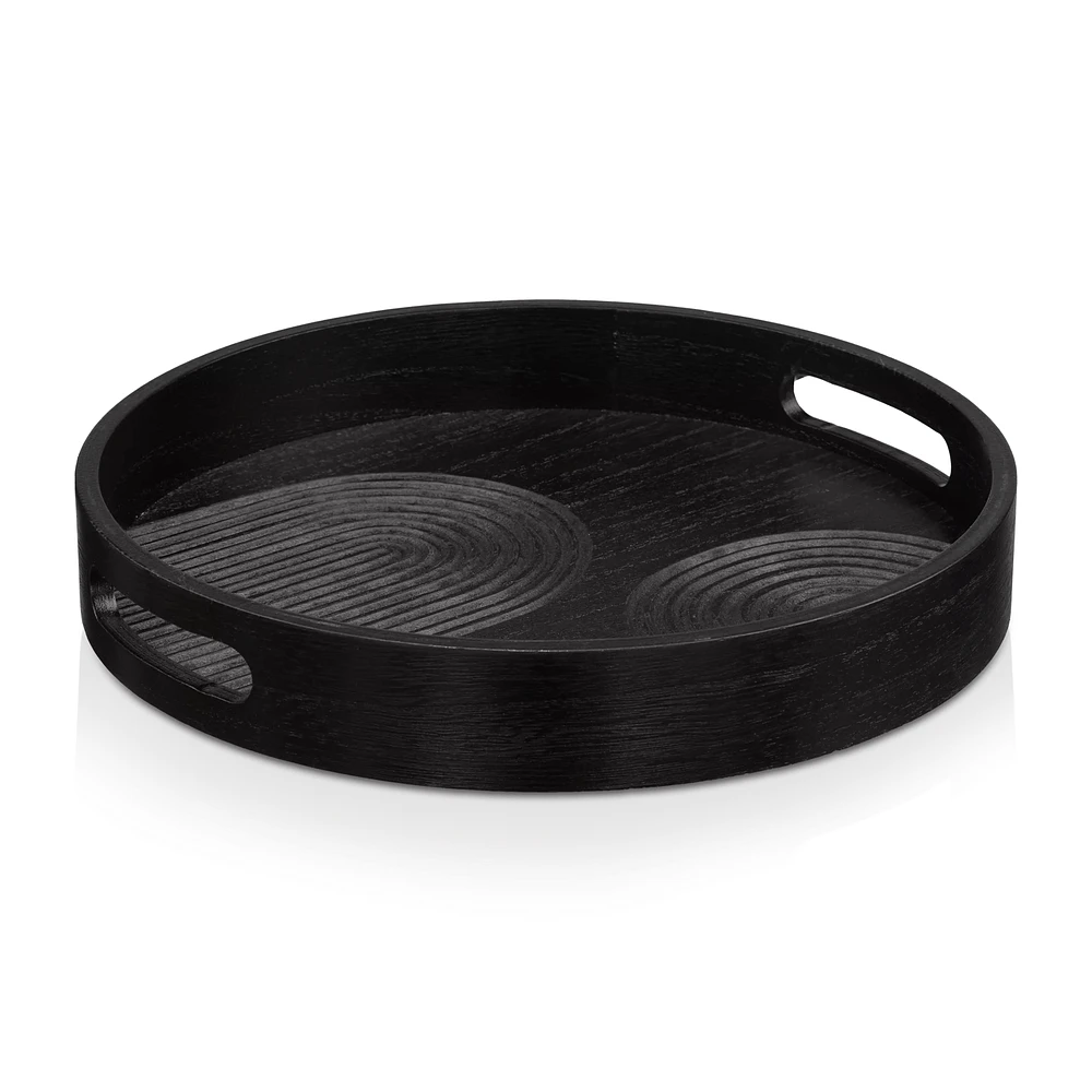 Black Engraved Tray