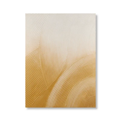 Oil Painted Textured Lines Canvas