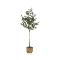 Artificial Olive Tree in Basket