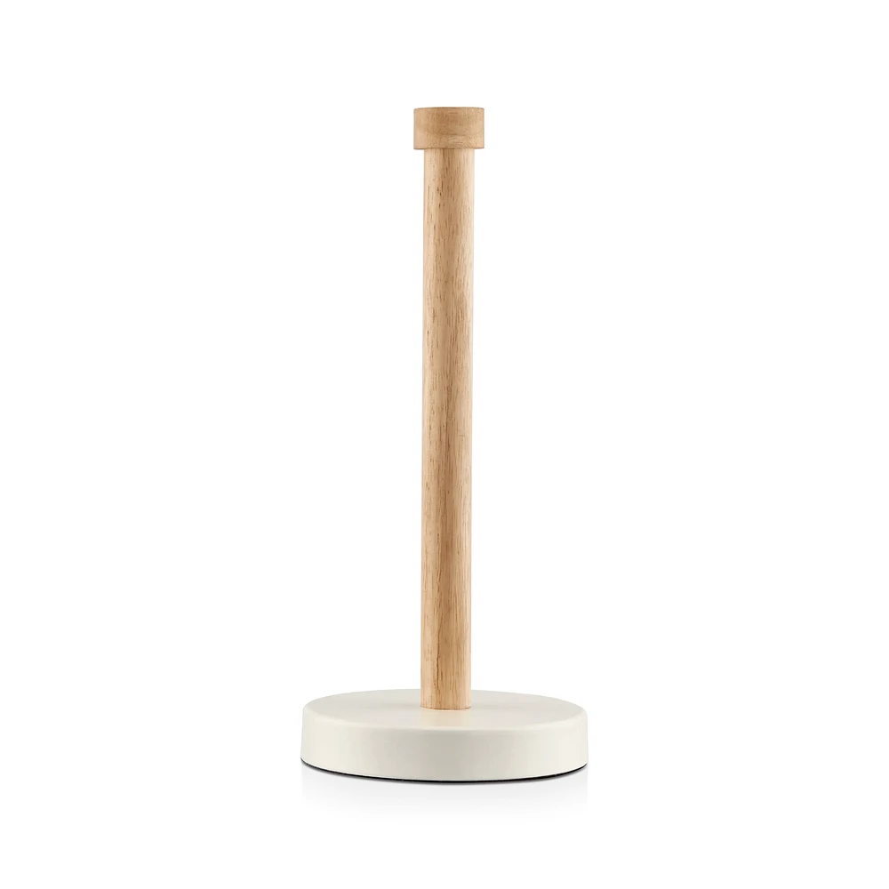 Wood and Metal Paper Towel Holder