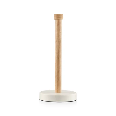 Wood and Metal Paper Towel Holder