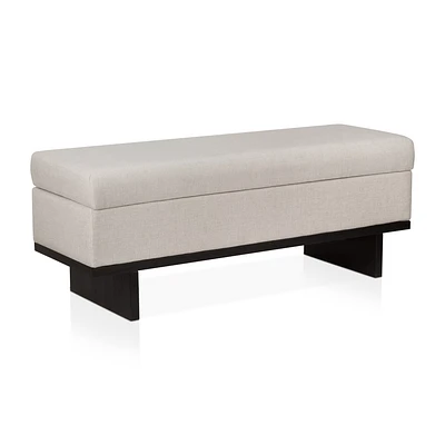 Fabric and Veneer Storage Bench