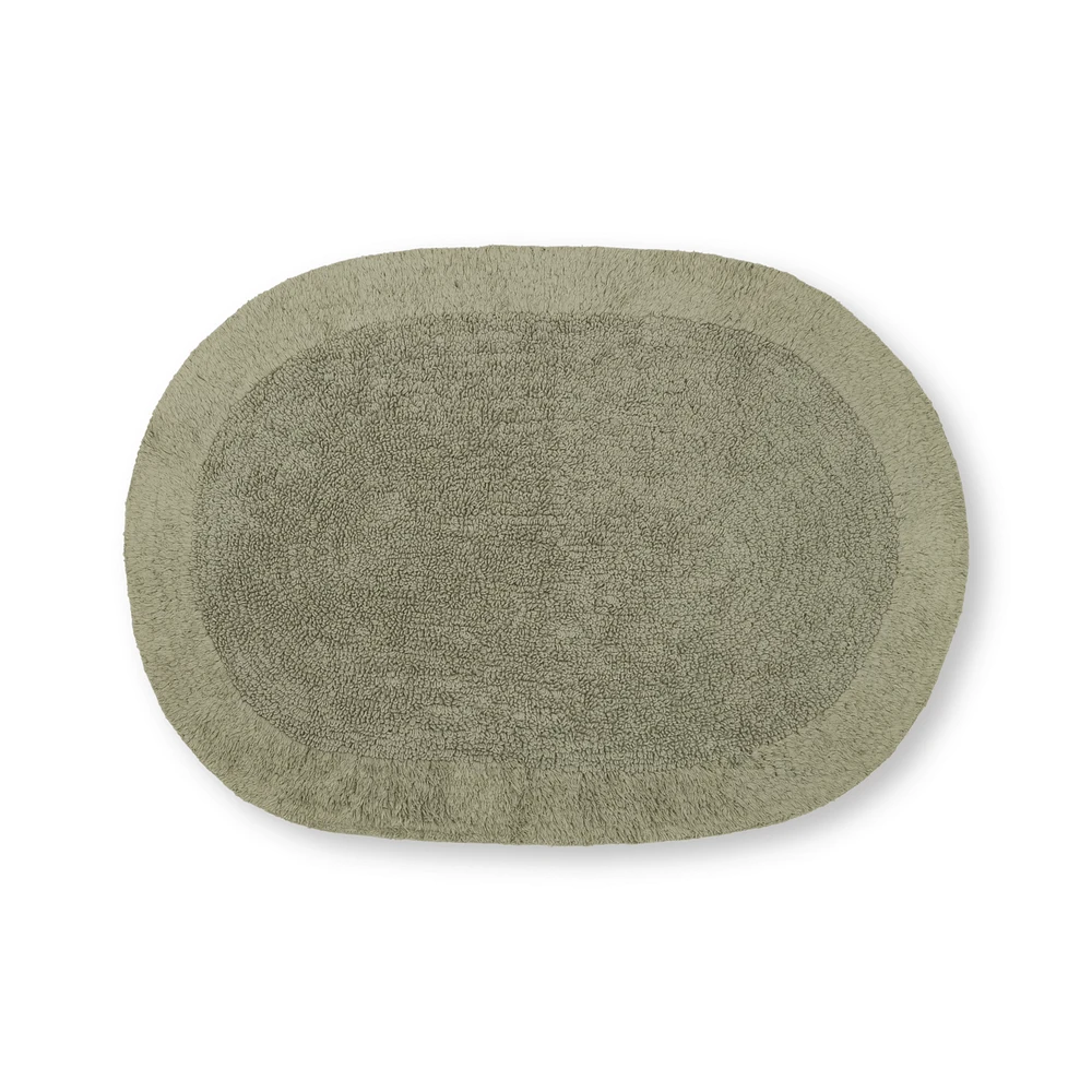 Oval Tufted Bath Mat