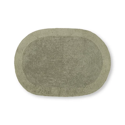 Oval Tufted Bath Mat