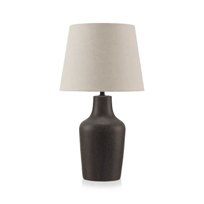 Ceramic and Linen Table Lamp