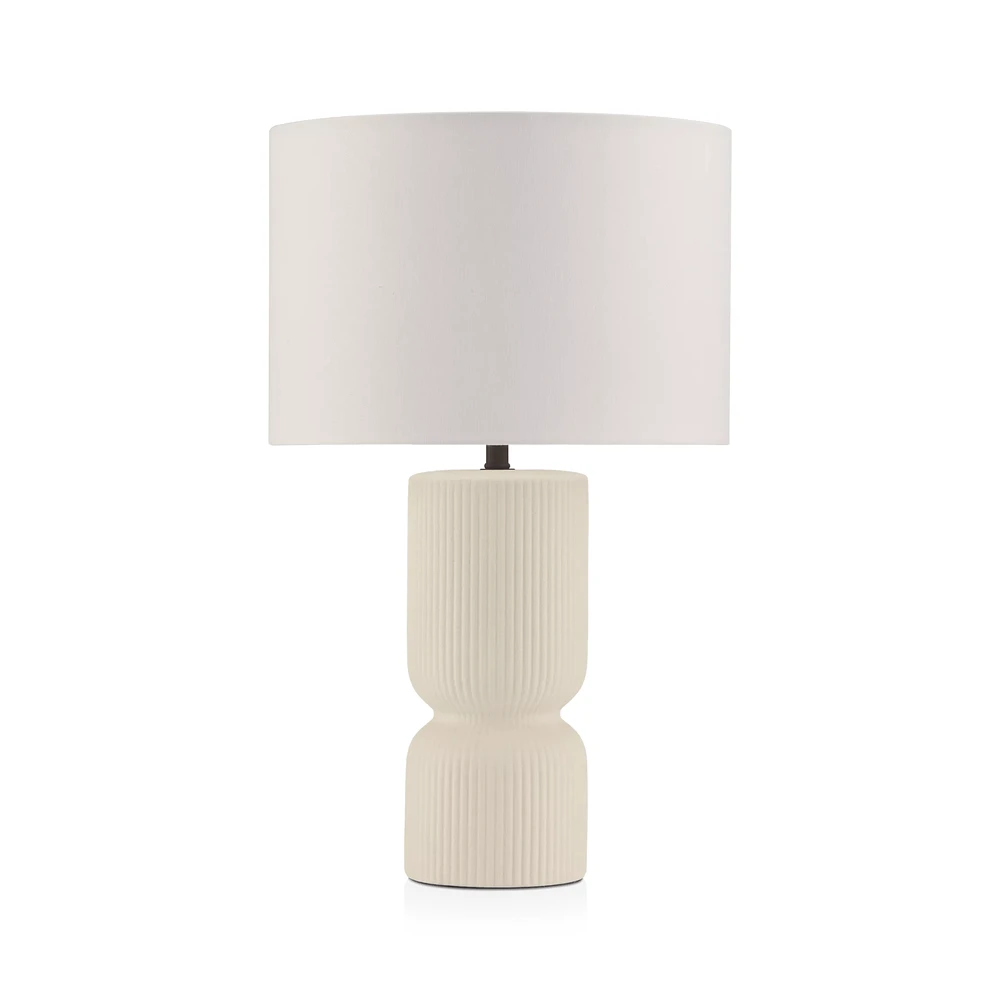Ribbed Ceramic Table Lamp