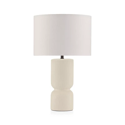 Ribbed Ceramic Table Lamp