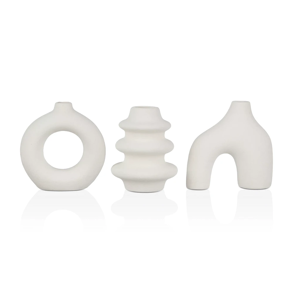 Set of 3 Decorative Table Vases