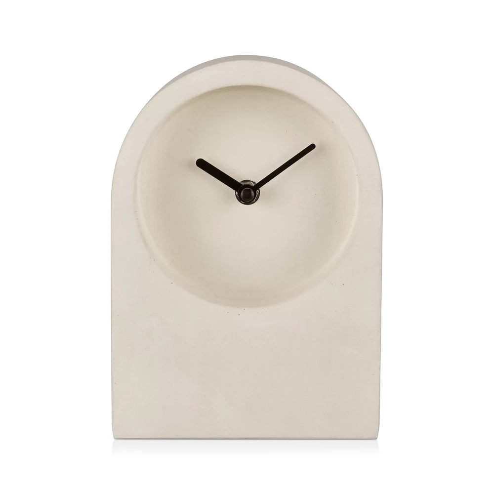 Cement Table Clock