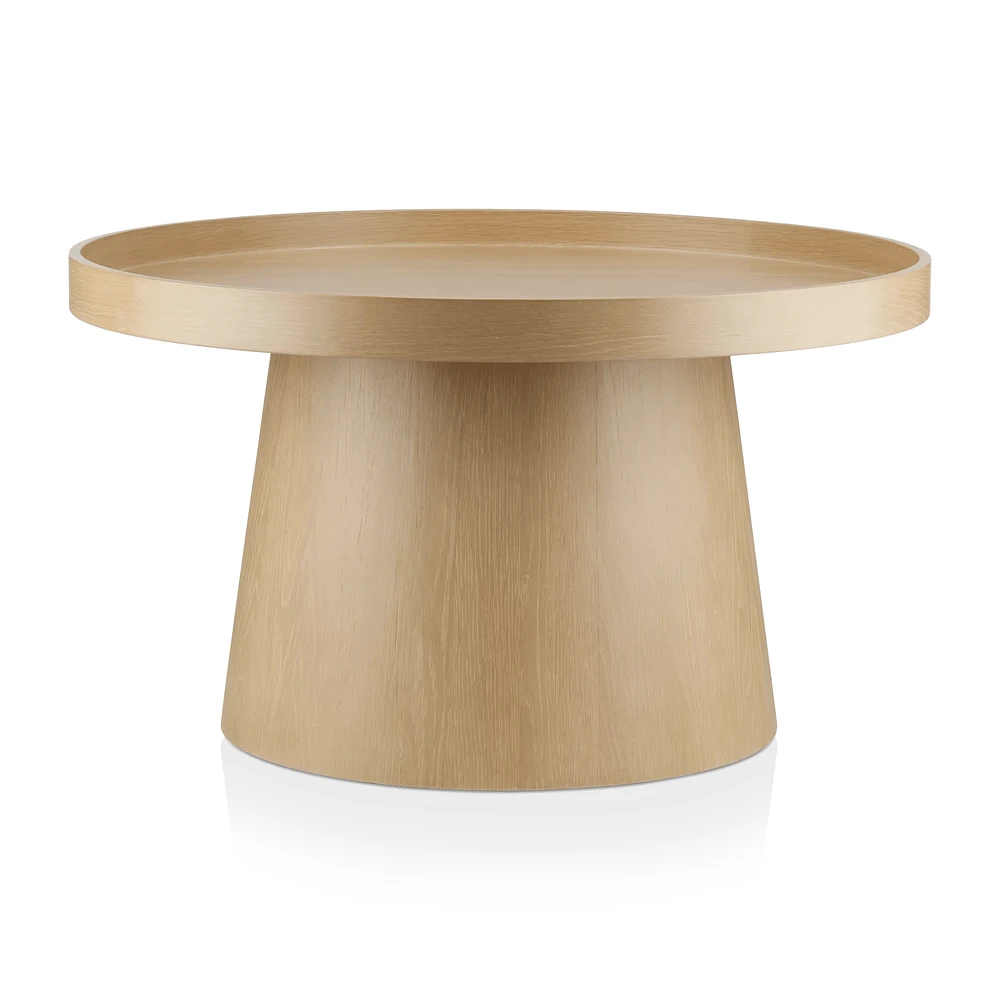Veneer and Metal Coffee Table