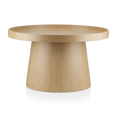 Veneer and Metal Coffee Table