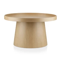 Veneer and Metal Coffee Table
