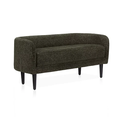 Fabric and Metal Bench