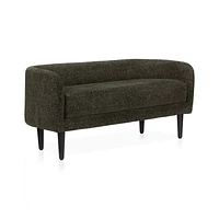 Fabric and Metal Bench