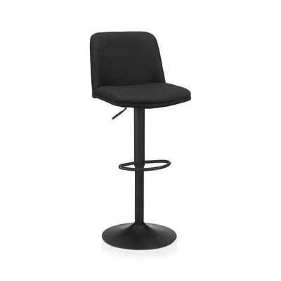 Fabric and Metal Adjustable Bar Stool