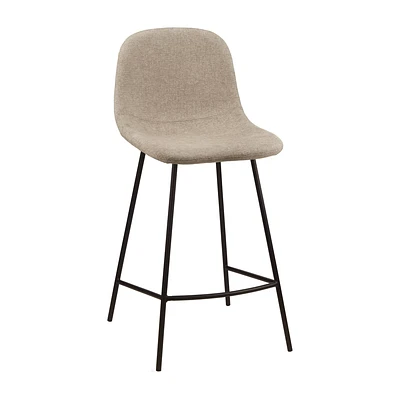 Fabric and Metal Bar Stool