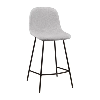 Fabric and Metal Bar Stool