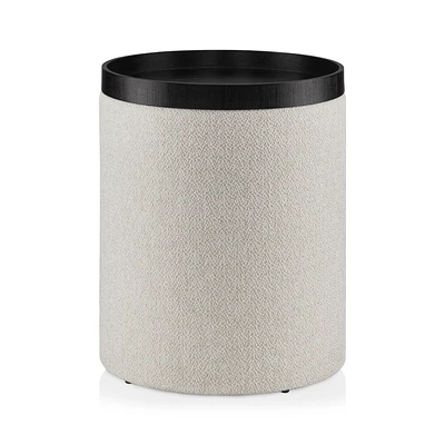 Side Table Ottoman with Tray Top