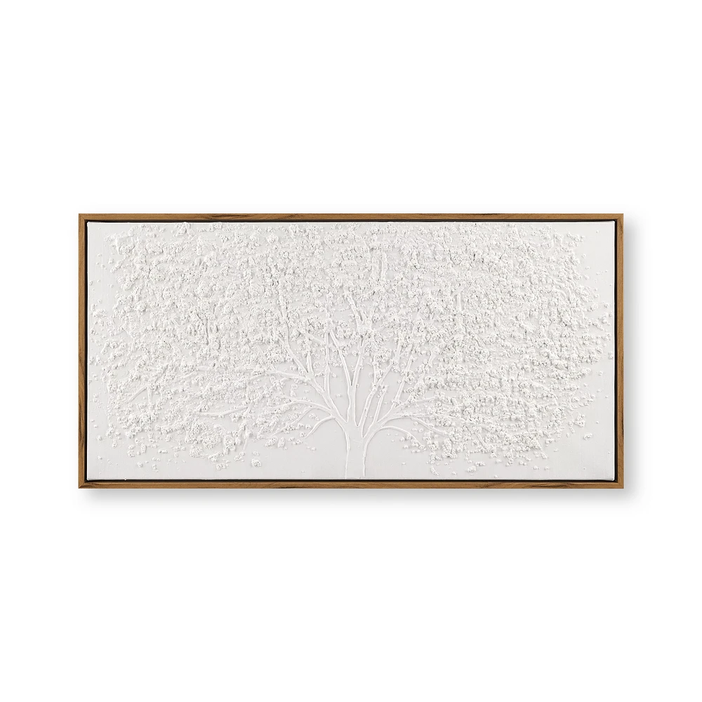 White Tree Framed Art