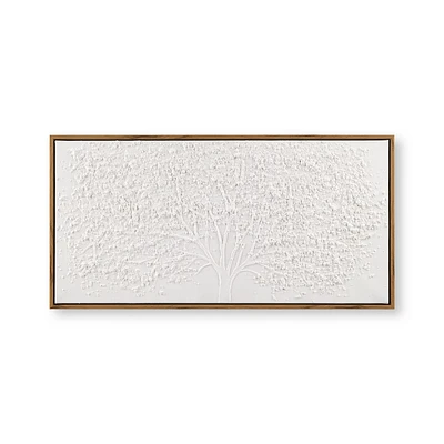 White Tree Framed Art