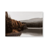 Fall Lake Scene Printed Canvas