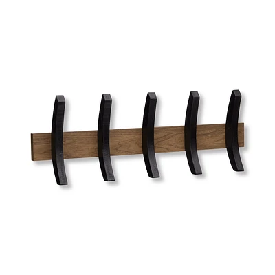 Walnut Finish Wall Hooks