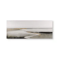 Abstract Wave Oil Painted Canvas