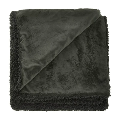 Green Doodle Boucle Throw