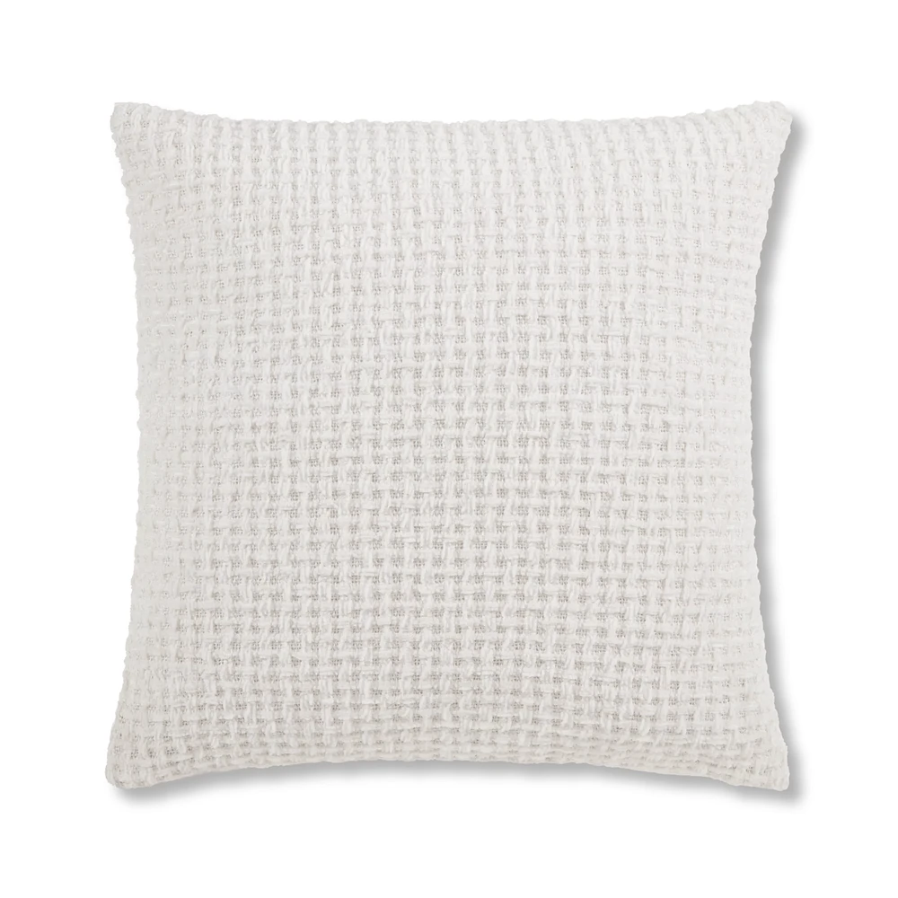 Off White Basc Chenille Decorative Pillow