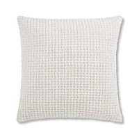 Off White Basc Chenille Decorative Pillow