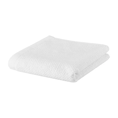 White Textured Hand Towel