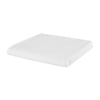 White Textured Bath Towel