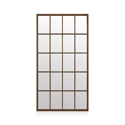 Walnut Windowpane Mirror