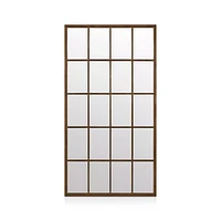 Walnut Windowpane Mirror