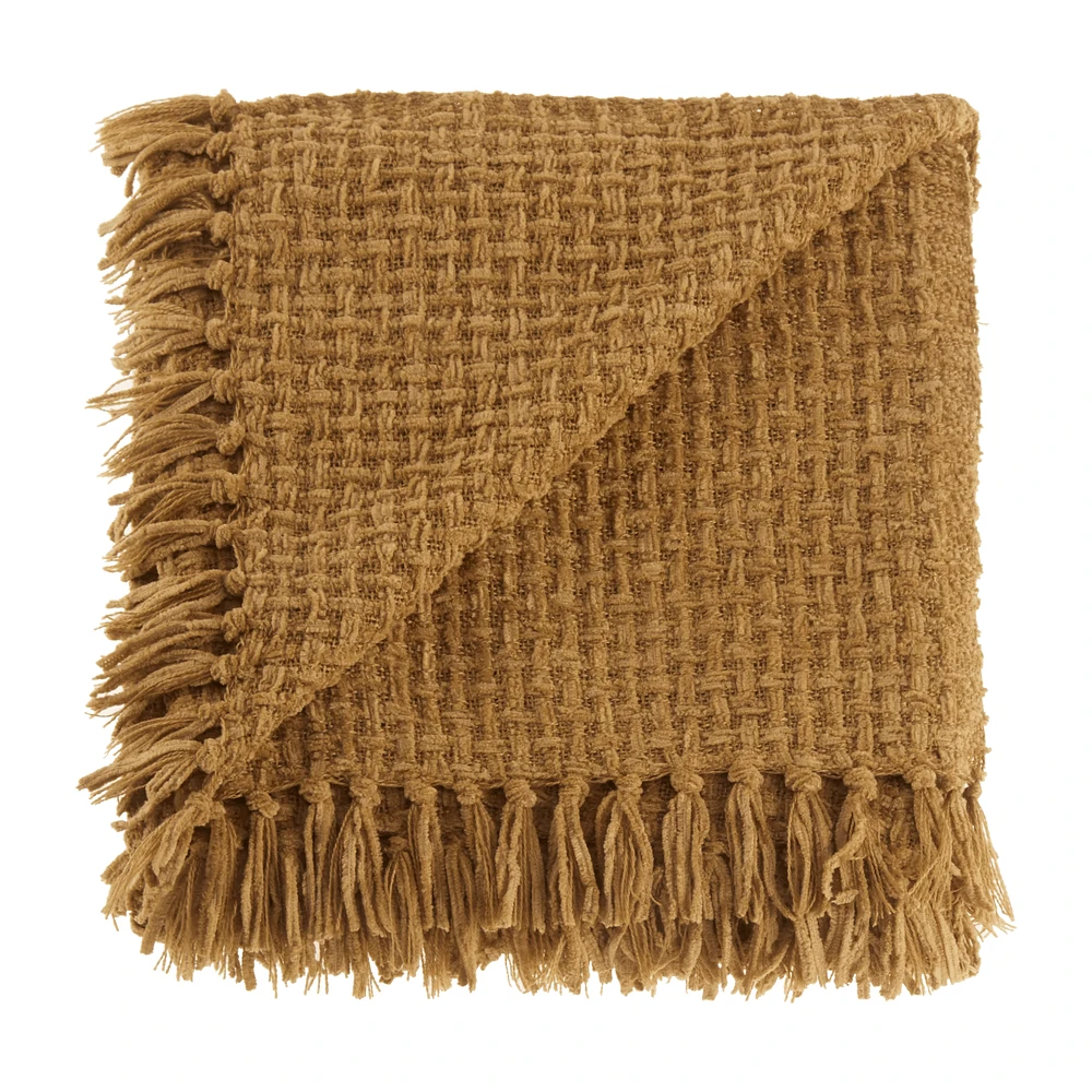 Basic Chenille Knit Throw