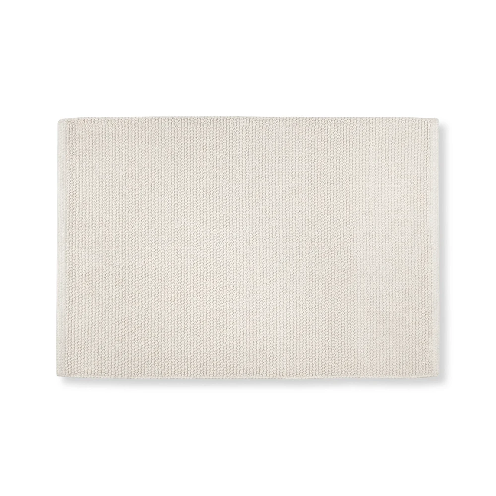 Cream Loops Bath Mat