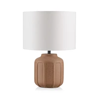 Cognac Speckled Ceramic Table Lamp
