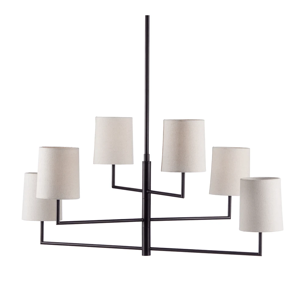 Multi Linen Shade Ceiling Lamp