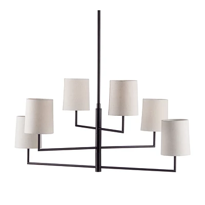 Multi Linen Shade Ceiling Lamp