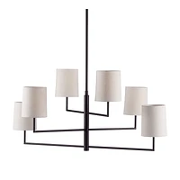 Multi Linen Shade Ceiling Lamp