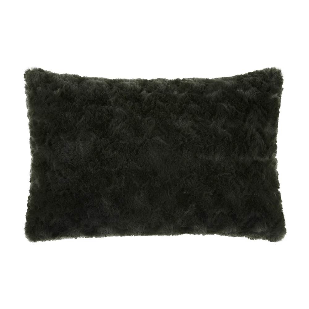 Sheep Faux Fur Decorative Lumbar Pillow