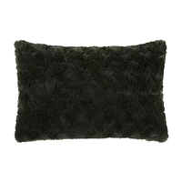 Sheep Faux Fur Decorative Lumbar Pillow
