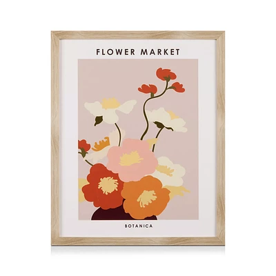 Colorful Flowers Framed Art