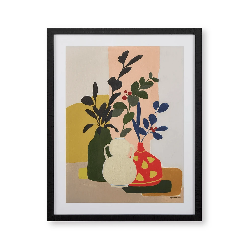 Vases with Branches Framed Art