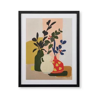 Vases with Branches Framed Art