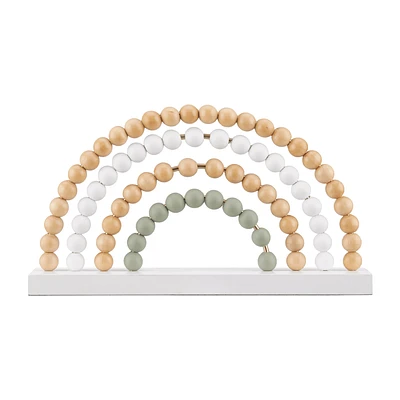 Decorative Wood Beads Rainbow