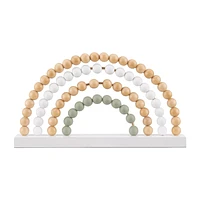Decorative Wood Beads Rainbow