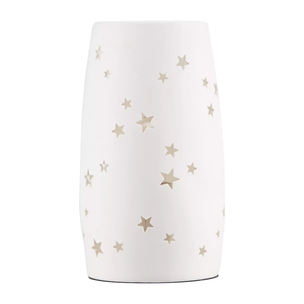 Star Cutout Ceramic Table Lamp