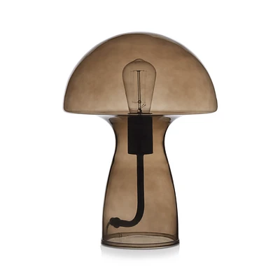 Glass Mushroom Table Lamp