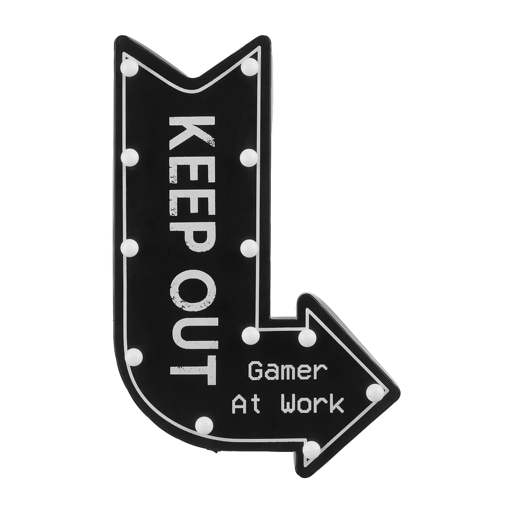 Illuminated Keep Out Sign